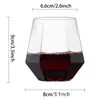 Copa de Huevo 14oz420ml Anticaída Plástico Copa de Vino Comercial Restaurante de Comida Rápida Restaurante Hotel Vaso de Té Vino