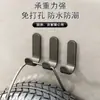 Gancho Adhesivo Fuerte Sin Taladro Gris Metalizado Gancho Adhesivo Pegatina de Pared Soporte de Pared Resistente al Peso Cocina Baño Gancho Detrás de la Puerta