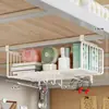 Solución de almacenamiento debajo de la cama del dormitorio, estante colgante para debajo del gabinete, cesta colgante para dormitorio, no requiere taladro para literas, estante para snacks para estudiantes