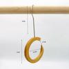 Tienda de ropa gancho en S anillo de madera de haya anillo anillo colgante gancho de madera maciza multifuncional anillo perchero para bufanda bufanda corbata