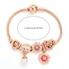 Venda Quente Transfronteiriça Pulseira DIY Rosa Menina Laço Pulseira Colorida Multielementos Inlaid Strass Estrela Coração Feminina
