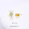 Color Fuerte que Conserva Arena Dorada Accesorios DIY Cornucopia Estrella de Ocho Puntas Palabra de Bendición Calabaza Agujero Pasante Pulsera Collar Cuentas Espaciadoras para Mujeres