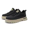 Sapatos Masculinos 2026 Novo Outono Solado Macio Botas Martin Versátil Retro Casual para Trabalho Leve Estilo Primavera/Outono