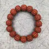 Xizang King Kong Bodhi Wen Pulseira de Contas Sementes de Bodhi Naturais 20mm Rosário de Contas de Buda Pulseira Estilo Nacional Barraca Atacado Masculino