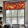 1 pieza patrón de múltiples colores patrón cortina corta cortina de cocina media cortina transfronteriza Halloween decoración ventana pequeña poliéster algodón