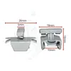 Acessórios para carro adequados para suportes de montagem em trilho de carro Volvo DeLonghi, clipes deslizantes, trilhos guia e clipes de trilho de cortina