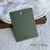 Cartulina Verde de Castaño de Agua de Alta Calidad Engrosada para Tarjetas de Exhibición de Empaque para Pendientes, Aretes, Pasadores para el Cabello, Collares, Pulseras y Joyería
