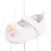 Zapatos de bebé de primavera y otoño para niñas de 0 a 1 año, zapatos de princesa con lazo, color liso, 2517