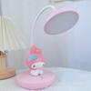Lámpara de escritorio LED recargable con atenuación táctil de tres niveles, para lectura, enchufe de carga USB, protección ocular, aprendizaje, estudiante, portalápices, lámpara de escritorio pequeña