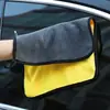 Toalla Limpiadora para Coche, Trapo para Cocina del Hogar, Toalla Engrosada de Terciopelo de Coral Sin Pelusa para Lavar Platos, Trapo de Microfibra, Absorbente