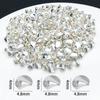Chapado en Oro Real de 18K Oro Blanco Color Plata Grueso Conservación del Color Cuentas de Flores Torcidas Cuentas Espaciadoras Colgante Colgante Accesorios de Joyería DIY