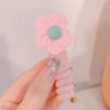 Nova Linha Telefônica Borboleta Infantil Anel para Cabelo Cacheado Feminino Corda Doce para Prender Cabelo Alto Valor de Beleza Flor para Cabeça de Penteado de Duas Tranças para Meninas