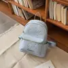 Mochila Versátil Estilo Coreano Nueva con Bordado de Letras Lindas y Estrellas, Color Sólido, Diseño Simple, Alto Valor Estético, Gran Capacidad, Mochila para Mujer