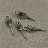 Acessórios para Joias DIY Liga de Zinco Estilo Gótico Pingente de Caveira Cabeça de Pássaro Pingentes da Série Escura Brincos Atacado