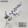 Delphinium de 3 cabezas, simulación de delphinium, tela de seda, hada, flor de primavera, pequeña, violeta fresca, 2025