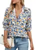 Estación independiente 2025 explosión camisa de verano para mujer nueva tendencia europea y americana camisa estampado de animales 3D