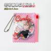 Bolsa de Caramelo Transparente con Brillo de PVC Almacenamiento de Insignias Guimei Exhibición Colgante Bolsa de Dolor Tarjetero Protector de Mijo
