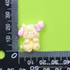 Lazo de flequillo brillante accesorios de animales pequeños de resina pegamento en crema clip para el pelo diy accesorios para funda de teléfono de refrigerador venta al por mayor