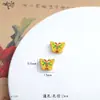 Pulsera de Flor de Mariposa Chapada en Oro con Cuentas Pulsera Collar al por Mayor Cuentas Espaciadoras Versátiles Cuentas de Hilo Accesorios Accesorios de Colgante para Mujeres