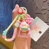 Chaveiro Pingente Girassol Porco Tridimensional Fofo de Desenho Animado Pingente Pequeno Criativo para Bolsa Presente Venda por Atacado
