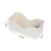 Mesa de Comedor Estilo Japonés Plato para Huesos de Pescado Paja de Trigo Plato Creativo de Plástico para Frutos Secos Snacks Dulces Plato Pequeño con Base