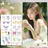 Pegatinas de Tatuaje de Mariposa de Hada Impermeables y de Larga Duración Estilo Ins Femenino Pequeñas Frescas Coloridas Brazo Clavícula Pecho Nicho Niñas
