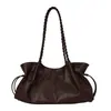Bolso de hombro simple de gran capacidad para mujer, nuevo bolso tote tejido estilo coreano 2026, bolso de mano moderno y versátil para el día a día