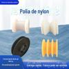 Roldana de nylon MC personalizada em forma especial polia rolo derramando rolo de nylon guia de esteira roda H-Type V-type U-shaped groove wheel