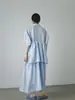 Vestido Retro Japonés con Cuello de Muñeca Nuevo Primavera-Verano Qianhe para Mujer, Vestido Largo Holgado con Diseño de Manga Abullonada