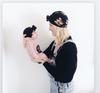 2022 Europeu e Americano Parent-Child Leopard Donut Hat Bow Hat Adulto Criança Pullover Hat Indian Hat