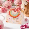 Cartões de Saudação com Grafite de Desenho Animado, Dia dos Namorados Chinês, Padaria e Floricultura, Cartões de Aniversário Infantil, Cartões de Bênção, Atacado para Comércio Exterior