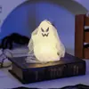 Fio de Luz Decorativo de Caveira para Halloween, Tecido Branco, Adereços de Esqueleto, Enfeites, Homem Esqueleto, Assustador, Casa Assombrada, Engraçado