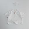 Polo de manga corta para niño, camiseta de verano para niño, ropa para niño, camisa informal de color liso, top fino de manga corta estilo coreano para niño