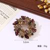 Broche retro europeu e americano atacado alta qualidade moda liga strass pino terno vestido festa floral corsage acessórios