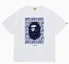 Hit da Internet de Verão 24: Camiseta bAPe Cabeça de Macaco Macaquinho, Camuflagem, Camiseta Unisex Manga Curta Gola Redonda