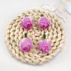 Simulación 2cm Brote de Flor Pequeña Corsé de Ópera Flor de Muñeca Pasador Flor para el Cabello Accesorios Florales Decoración de Pasador para Sombrero de Paja Flores para Bodas