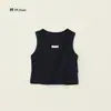 Chaleco de verano sin mangas para niños, capa base versátil, nuevo y elegante top tipo chaleco para niñas