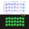 Pegatinas Brillantes de Colores Cambiantes con Forma de Estrella que Brillan en la Oscuridad para Habitaciones Infantiles, Dormitorios, Ventanas, Fiestas, Embellecimiento de Paredes y Decoraciones Fluorescentes