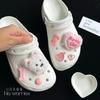 Zapatos de Cueva West Highland Transfronterizos Zapatos Hebilla de Zapato Flor Decoración Accesorios de Cachorro Lindo DIY Chica Linda Rosa Desmontable