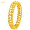 Pulsera de Aleación Chapada en Oro de Venta Caliente Novia de Dubái India Lujo Ligero para Mujer Boda Oro Arena Pulsera Joyería Al por Mayor