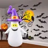 Suministros Decorativos Inflables de PVC al por Mayor Casa Embrujada Inflable Muñeco Tumbler Fantasma Inflable Muñeca Anticaída con Sombrero Muñeca