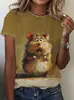 Fabricante Direto de Camisetas Femininas de Manga Curta com Estampas 3D, Feitas Sob Medida de Acordo com Seus Designs, Milhares de Estilos para Escolher, Dropshipping Disponível, Fornecimento Estável