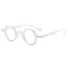 Gafas Multilaterales Cuadradas Redondas Anti Luz Azul ins Unisex Lente Plana Versátiles de Moda Estilo Japonés Europeo Transfronterizo