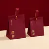 Caixa de doces de casamento portátil, caixa de doces chinesa para casamento e noivado, caixa de presente que acompanha o Advanced Sense, bolsa de doces por atacado