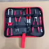 Conjunto de 7 peças de alicates de corte reto e curvo, decapadores de fio, separador de fiação automotiva e mangueira de óleo, alicate de grampo para chicotes elétricos, pé de cabra, transfronteiriço