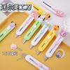 Cuchillo de Arte Personalizado Creativo Lindo Cuchillo de Dibujos Animados Desmontable Cuchillo Express Suministros Culturales para el Aprendizaje Cuchillo para Papel Tapiz Hecho a Mano Venta al por Mayor