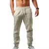 Novo desejo da Amazon AliExpress Europeu e americano verão masculino hip hop respirável algodão linho solto calças esportivas casuais