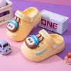 Pantuflas Infantiles de Hongo Lindas Dibujos Animados para Niños Zuecos Antideslizantes para Exteriores Sandalias de Playa de EVA para Bebé Verano