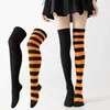 Meias Ab Version Yin-Yang Color Block para Festas de Natal, Meias Longas Estilo Europeu e Americano para Pés Esquerdo e Direito, Meias Acima do Joelho