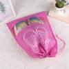 Bolsa de armazenamento de sapatos não tecida bolsa com cordão bolsa de armazenamento de sapatos para casa e viagem bolsa à prova de poeira ecológica bolsa com cordão para sapatos